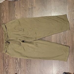 ❤️ ANN TAYLOR LOFT HIGH RISE PLEATED TAPERED LEG BELTED CROPPED PANTS, MP